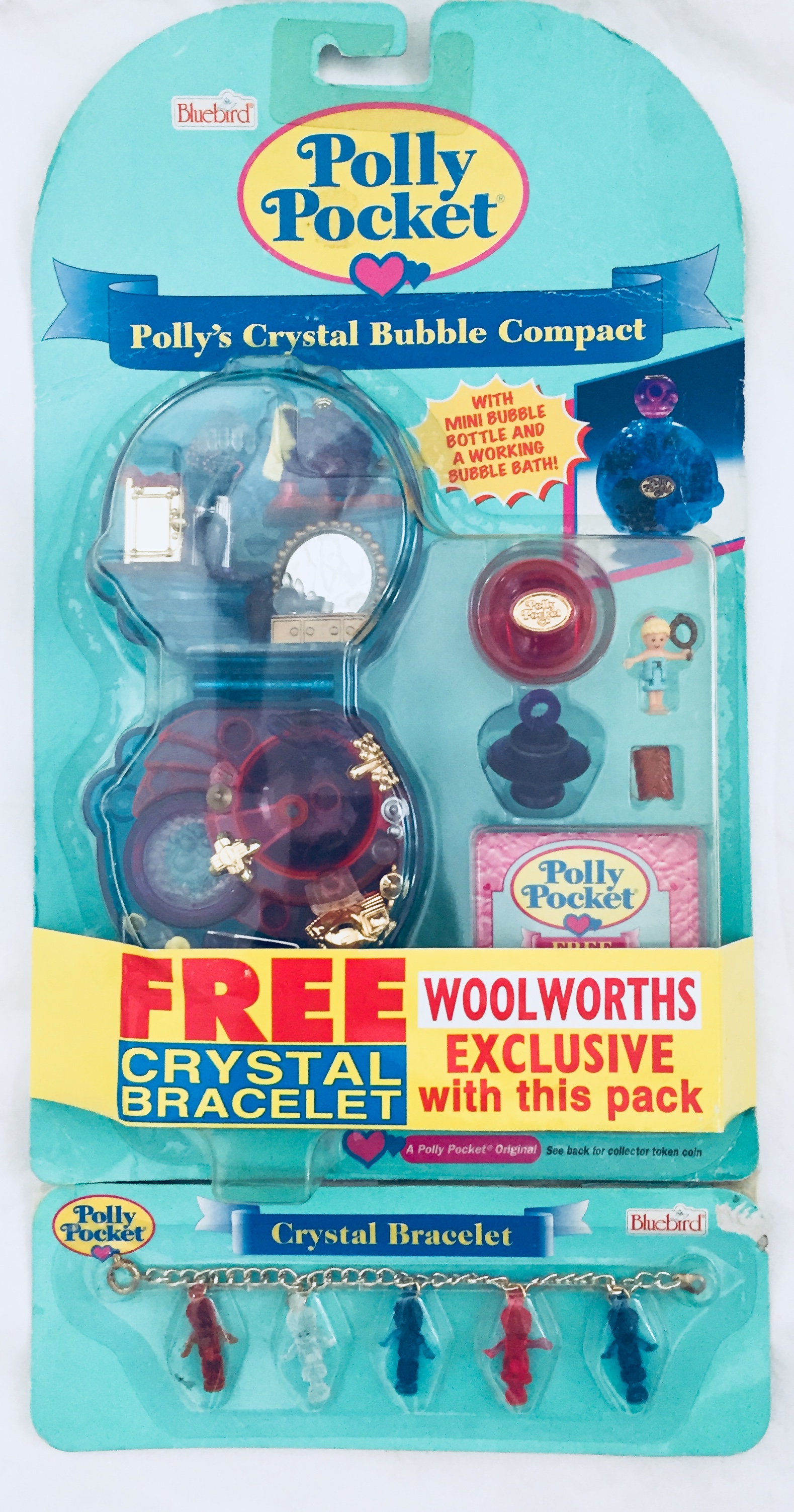 1996 Polly Pocket Crystal Heart Pendant